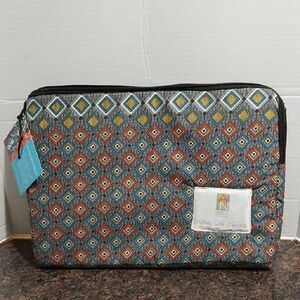 Geometric Patterned Laptop Sleeve...New